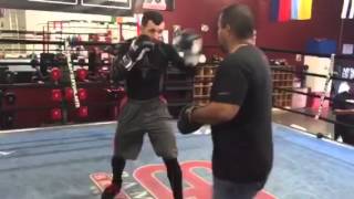 knockout artist Egidijus Kavaliauskas 90 8 kos working out will be on riosbradley card [upl. by Stag]