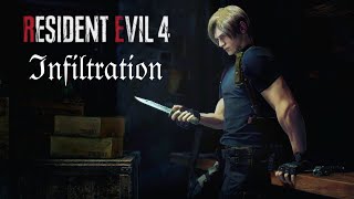 Resident Evil 4 Remake  Infiltration Theme  Slow Version 2023 [upl. by Nosyrb]