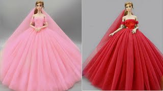 Barbie Doll Makeover Transformation👗💞DIY Miniature Ideas for Barbie Wig Dress Faceup and More [upl. by Acsot]