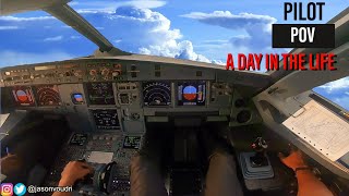 A Day in the Life as an Airline Pilot 3  PILOT POV  A320 MOTIVATION 4K HD [upl. by Berkeley]