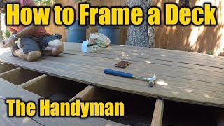 How To Build A Composite Deck  Framing  THE HANDYMAN [upl. by Annadiane]