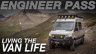 Climbing Engineer Pass In a Sprinter Van  Living The Van Life [upl. by Llehsyt367]