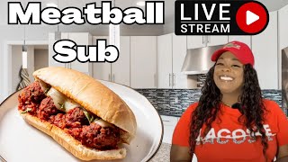 Delicious Homemade Meatball Subs Recipe [upl. by Rekyr275]