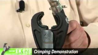 Greenlee EK628 BatteryPowered 6Ton Crimping Tool DEMO VIDEO [upl. by Jamnis]