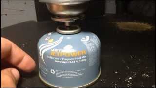 3 Refilling isobutane stove cartridges and a little about adapters on the cheap [upl. by Eeliah]