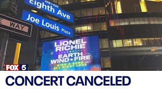 Lionel Richie cancels Madison Square Garden show [upl. by Cohin]