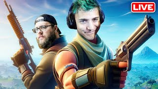 Carrying My Default Brother in Fortnite Season 4 🔴 Live [upl. by Ahsemak]