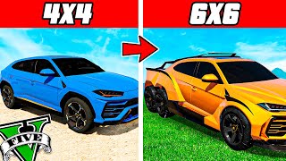 MEJORANDO COCHES 4X4 a 6X6 MILLONARIOS en GTA 5 [upl. by Ahtnammas]