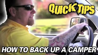 HOW TO BACK UP YOUR RV  Petes RV Quick Tips CC [upl. by Winnah]