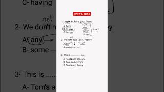 🇺🇸 any Vs some😱🔥❌ english ielts toefl grammar toeflitp toefljunior toeicspeaking [upl. by Eima]