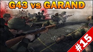 GEWEHR 43 G43 vs M1 GARAND  Men of War Assault Squad 2  RobZ Realism Mod  Mini Scenario 15 [upl. by Akcirred91]