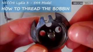 How To Thread the Bobbin Necchi Lydia 3  544 Model [upl. by Argus]