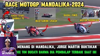 Motogp Mandalika Berita Motogp Hari ini Jorge Martin Winner Enea bastianini Crash Bagnaia P3 [upl. by Daeriam]