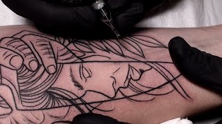 Sharp  Tattoo time lapse [upl. by Icul]