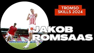 Jakob Romsaas quotThe norwegian monsterquot skills amp gol Tromso 💣 ⚪️🔴 [upl. by Fradin]