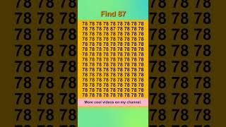 Easy puzzle Find number 87 [upl. by Llertnor]