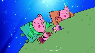 Peppa Pig Stargazing drawing and coloring video drawtube28 [upl. by Maurilla125]