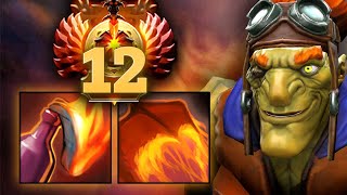 Саппорт 12 ранга играет на Бетрайдере  Batrider 735 DOTA 2 [upl. by Yvel]