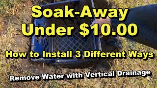 3 Vertical Drains  DIY Remove Lawn Water UNDER 1000 [upl. by Rai140]