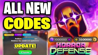 New ALL WORKING CODES For Horror Tower Defense 2024  Roblox Horror Tower Defense Codes 2024 [upl. by Aliek386]