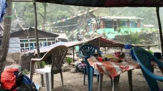 5 mins after earthquake Langtang bamboo village [upl. by Letsirc945]