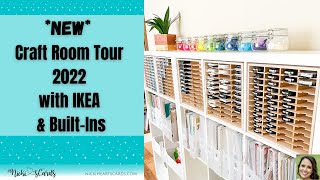 NEW Craft Room Tour 2022  Come See My New amp Improved Room for Card Making craftroomorganization [upl. by Elaen]