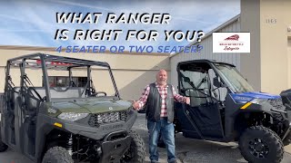 Is The Bigger Polaris Ranger XP 1000 Or The Smaller SP 570 Right for You 4 Seater or 2 Seater [upl. by Relyks]