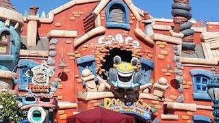 Roger Rabbits Car Toon Spin at Disneyland California  Full Ride with Theo [upl. by Ahsya]