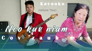 Nco Niam Cov Zaub Mov Jeenue Vang  Karaoke [upl. by Ehcsrop]