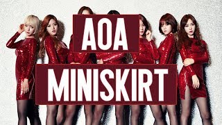 AOA  Miniskirt  Easy Lyrics  Pronunciación [upl. by Convery]