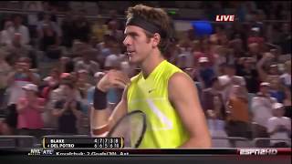 Del Potro vs Blake R2 Australia Open 2010 Highlights [upl. by Asena]