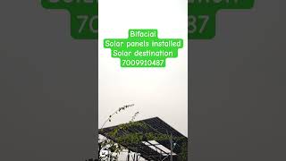 Bifacial solar panels installed construction views greenenergy nature solarsystem mtvhustle [upl. by Annavahs33]