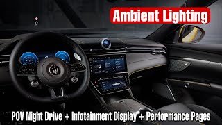 Maserati Grecale Ambient Lighting amp POV Drive [upl. by Aihceyt845]