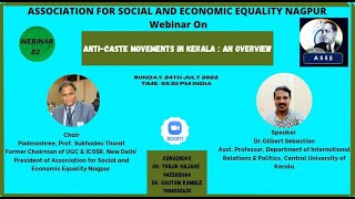 AntiCaste Movement in Kerala  An Overview by DrGilbert Sebastian [upl. by Idnam]