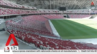 HSBC SVNS Singapore National Stadium uses innovative system to bring fans closer to rugby action [upl. by Tnomel]