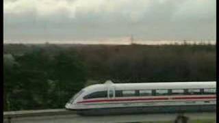 Transrapid Test Facility Emsland  TVE German Maglev Train [upl. by Jarv614]