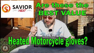 Are these the BEST VALUE heated Motorcycle gloves SAVIOR HEAT [upl. by Irdua]