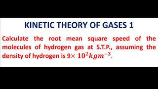 Kinetic theory of gases 1 supremeonlinelectures [upl. by Zurn]