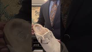 Unboxing Birkenstock Boston shearlingbirkenstock treandingfashionshoes fall2024 [upl. by Annyahs]