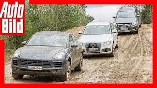 Porsche Macan vs Audi Q5 vs Mercedes GLK [upl. by Annairol]