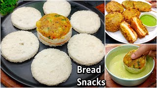 2 Minutes Bread Snacks  Spicy Cheese Bread Vada  New Recipe  New Recipe For Evening Snacks [upl. by Aimak252]