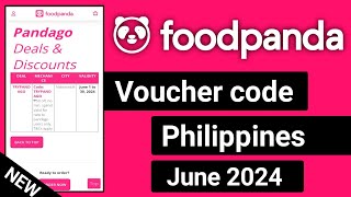 foodpanda philippines voucher code in june 2024  foodpanda voucher code  foodpanda voucher [upl. by Eniale75]