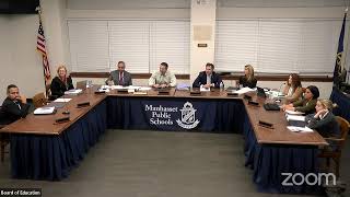 Manhasset Schools Board of Education Meeting 11724 [upl. by Irodim]