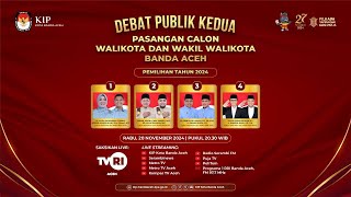 LIVE  Debat Publik Kedua Calon Walikota dan Wakil Walikota Banda Aceh 2024 [upl. by Kathe]