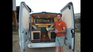 Vauxhall Vivaro camper conversion by Ally Fraser Wood Works [upl. by Asin343]