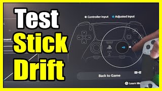 How to Test your Stick Drift on your PS5 Controller Dualsense Edge Settings Tutorial [upl. by Adalai265]