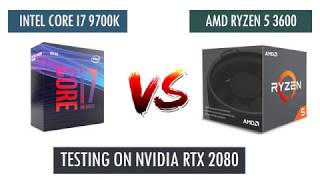 R5 3600 vs i7 9700k  RTX 2080  Benchmarks Comparison [upl. by Sorcha781]