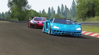 Battle McLaren P1 vs Lamborghini Centenario Racing at NurburgringNordschleife [upl. by Aridnere890]