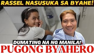 RASSEL NASUSUKA SA BYAHE  DUMATING NA NG MANILA PUGONG BYAHERO MAY NAKALIMUTAN DALHIN [upl. by Namlas]