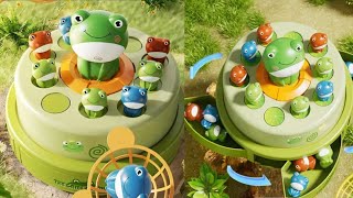 🌈 LETS PLAY ▶️ SATISFYING FROG POP UP GAME🐸🟢 WILL I CATCH ALL JUMPING FROGS 🐸🟢🌈 [upl. by Eelibuj]